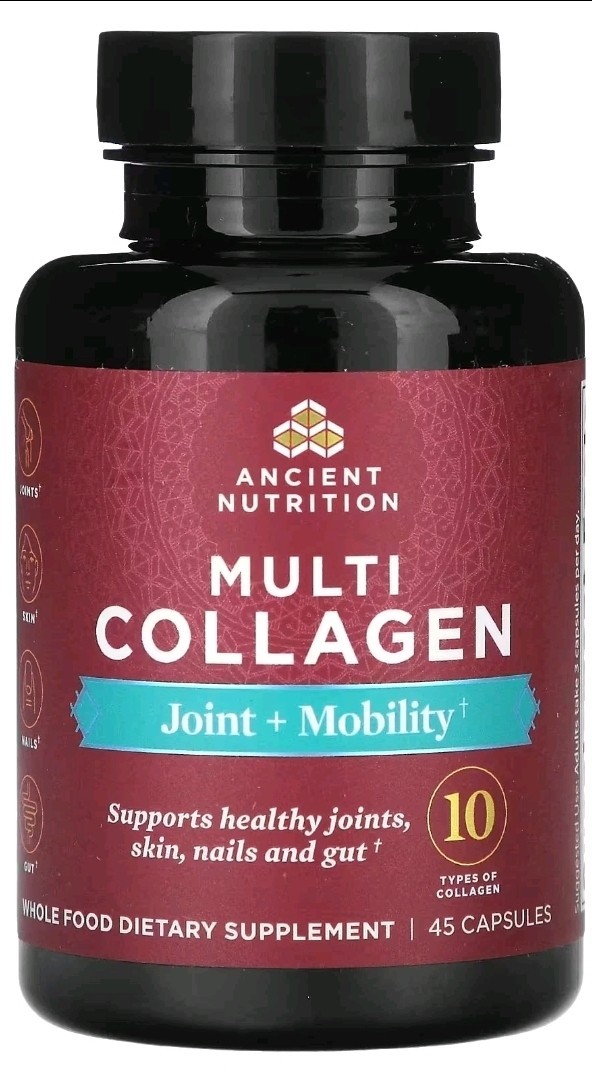 Ancient Nutrition Multi Collagen Joint + Mobility 45 Capsules Ex 08.28