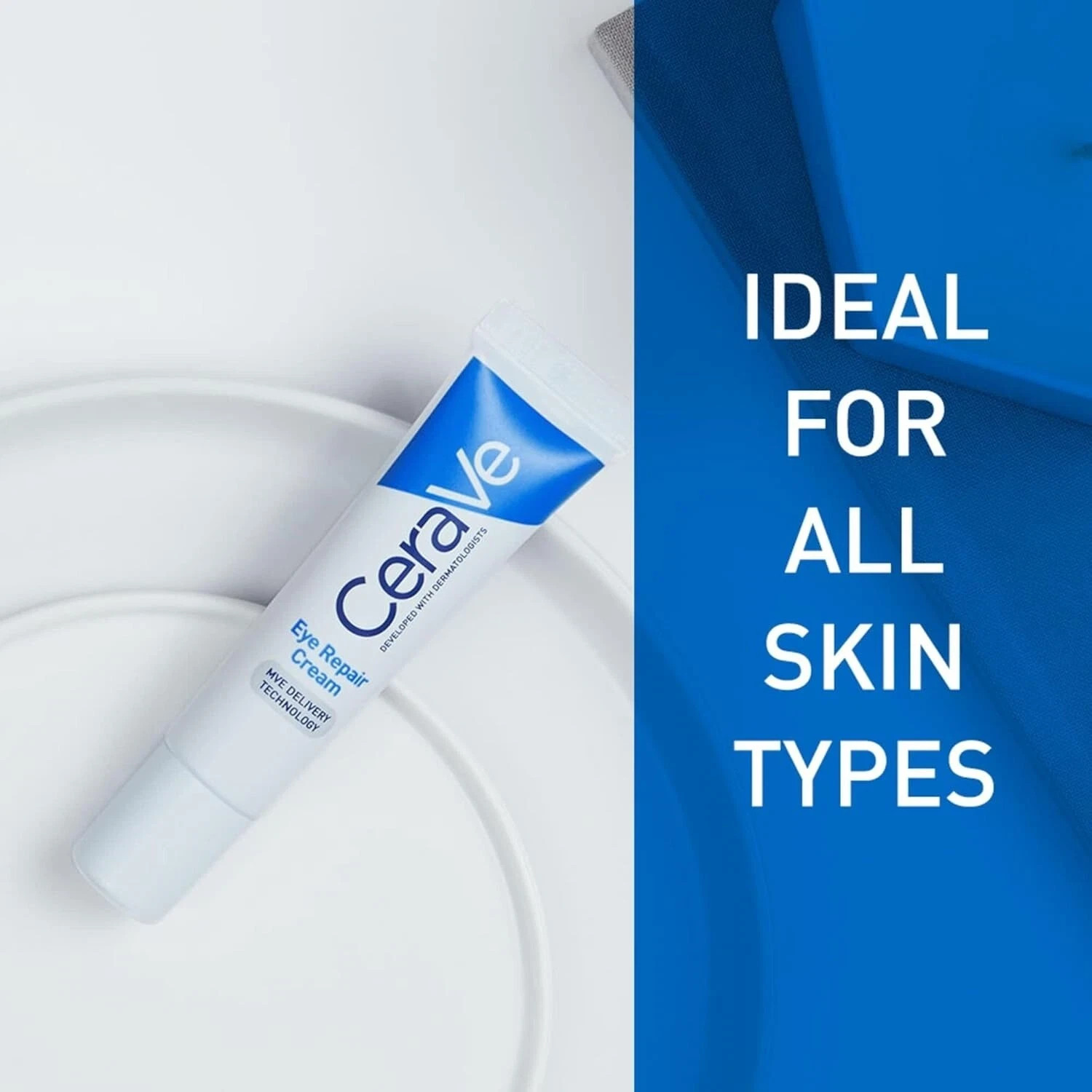 CeraVe Eye Repair Cream Under Eye Cream For Puffiness And Bags 0.5oz 3 Pack