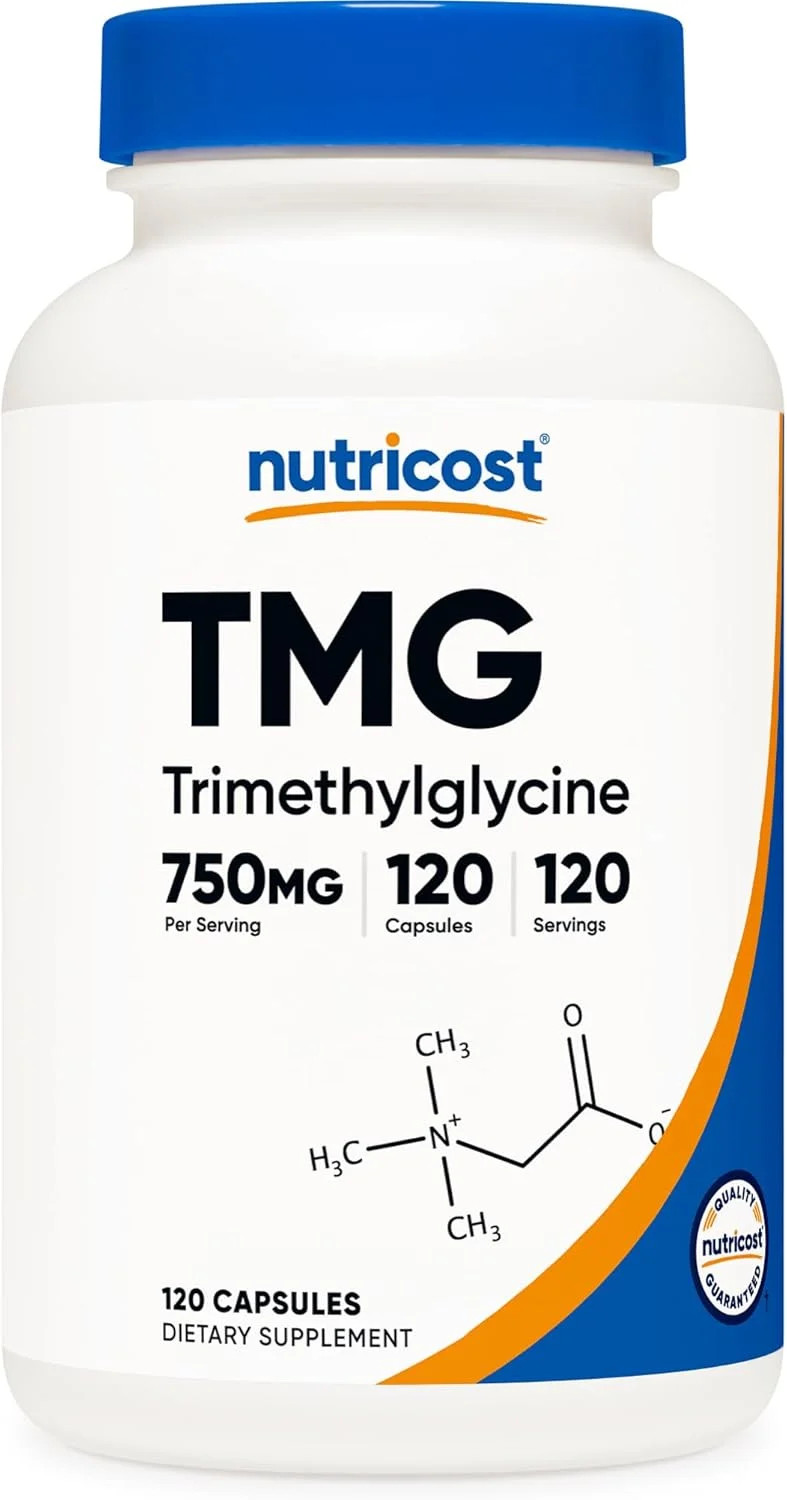 Nutricost TMG (Trimethylglycine) 750mg,120 Count (Pack of 1)