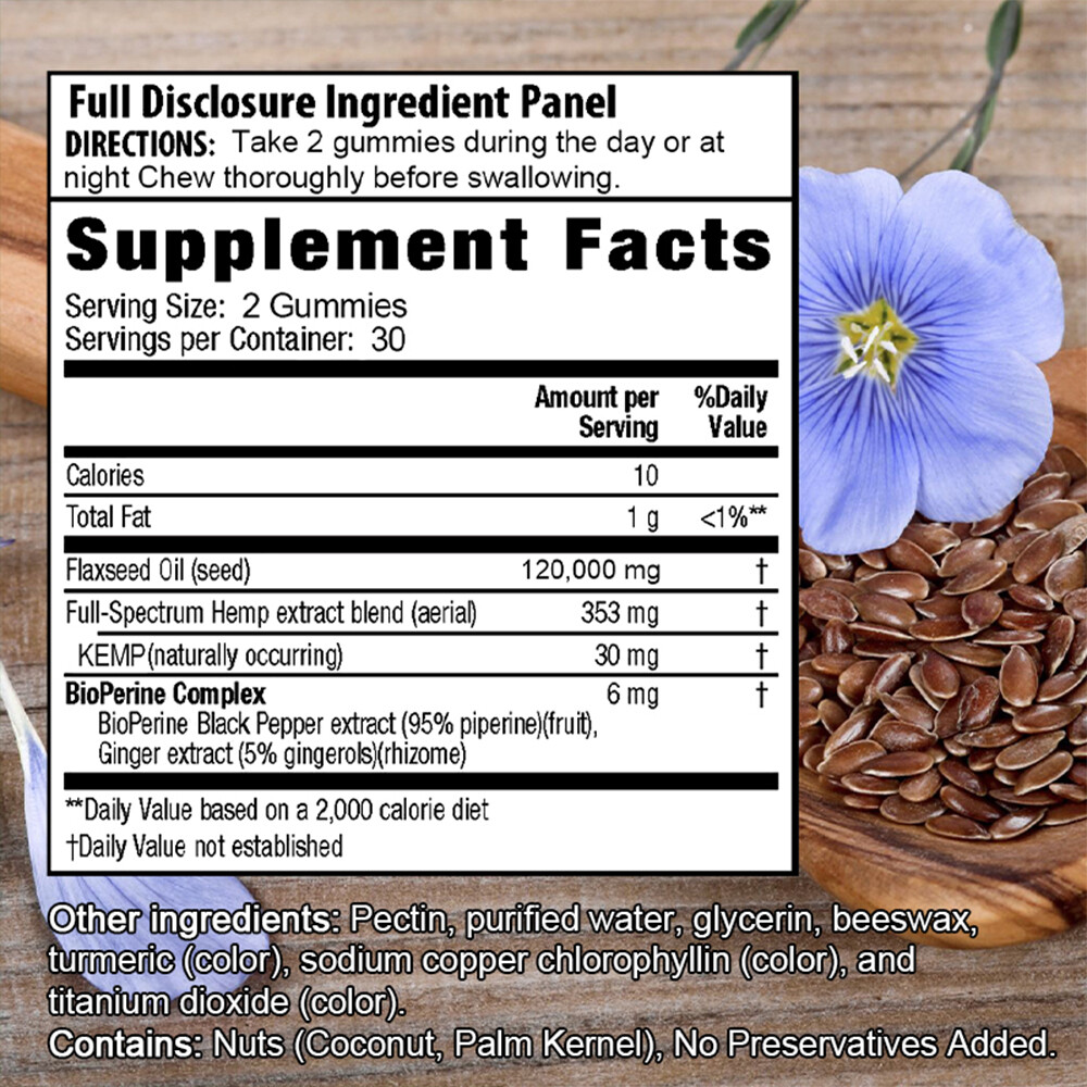 Oil Fudge Supplements Calm Sleep Stress Anxiety Pain Relax Relief 60 Gummies