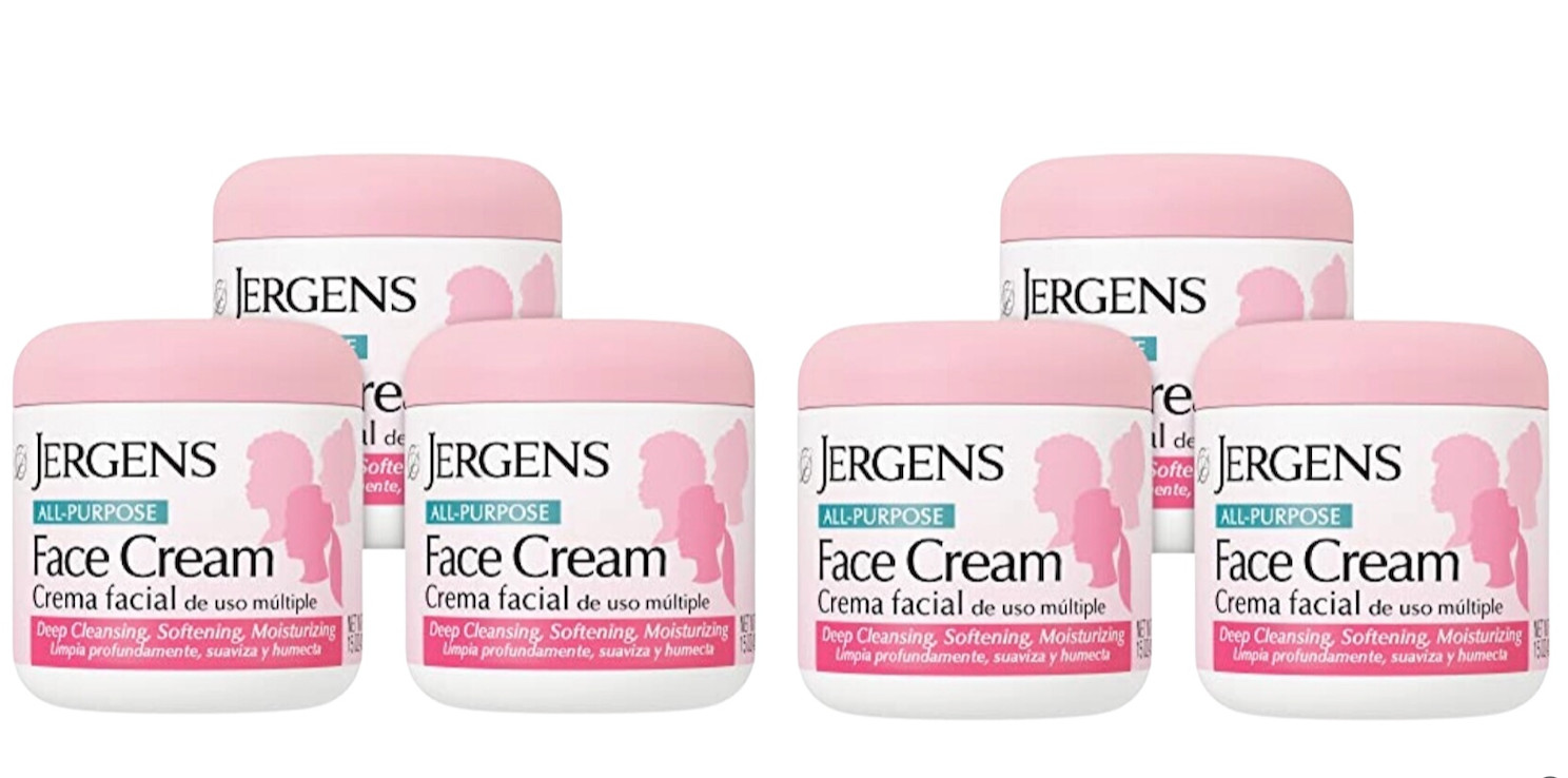 Jergens All Purpose Face Cream 6 Pack Deep Cleansing Softening Moisturizing 15oz