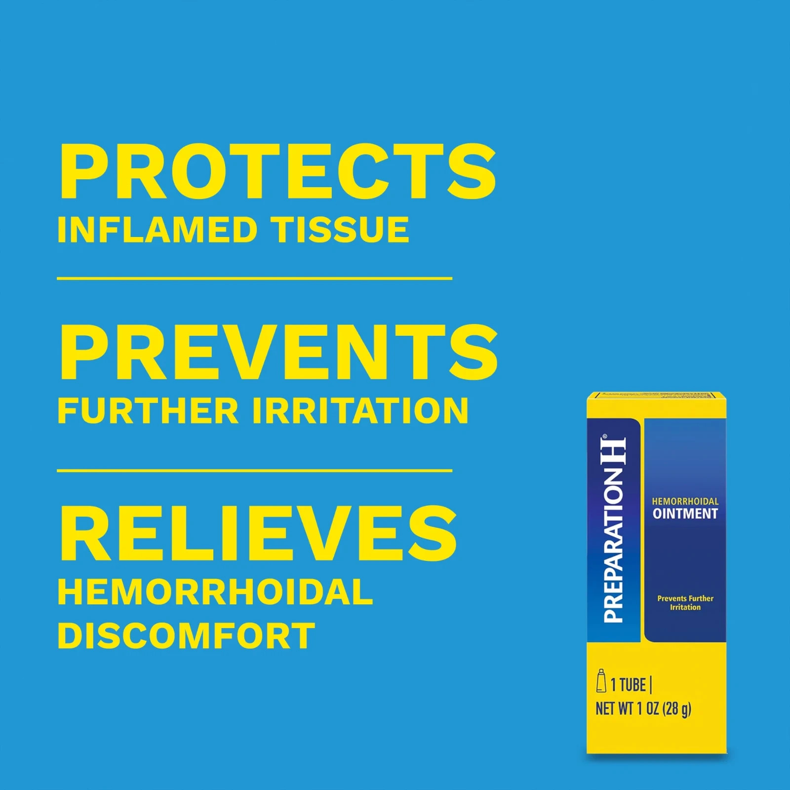 Preparation H Ointment for Hemorrhoid Relief, Burning and Itching, 1 Oz.