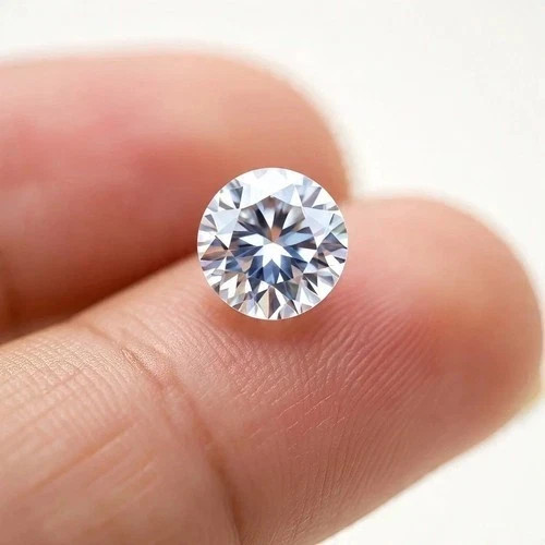 5 CT Round Cut Natural D Color Lab Grown Loose CVD Diamond VVS1 Certified