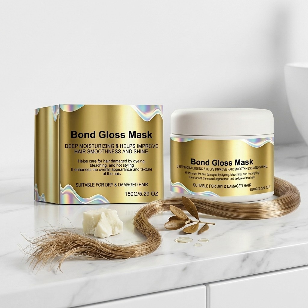 Maybe Paris Bond Gloss Mask, With Hydrolyzed Keratin & Hyaluronic Acid 150g