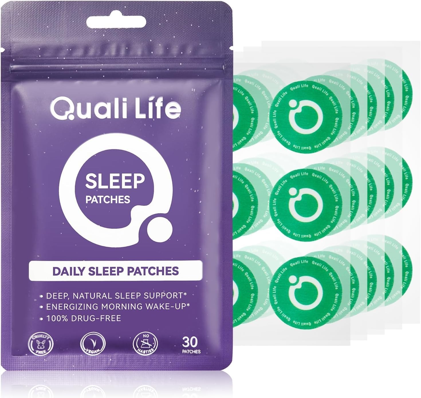 Sleep Patches for Adults Extra Strength, Long-Lasting Night with Natural 30Patch