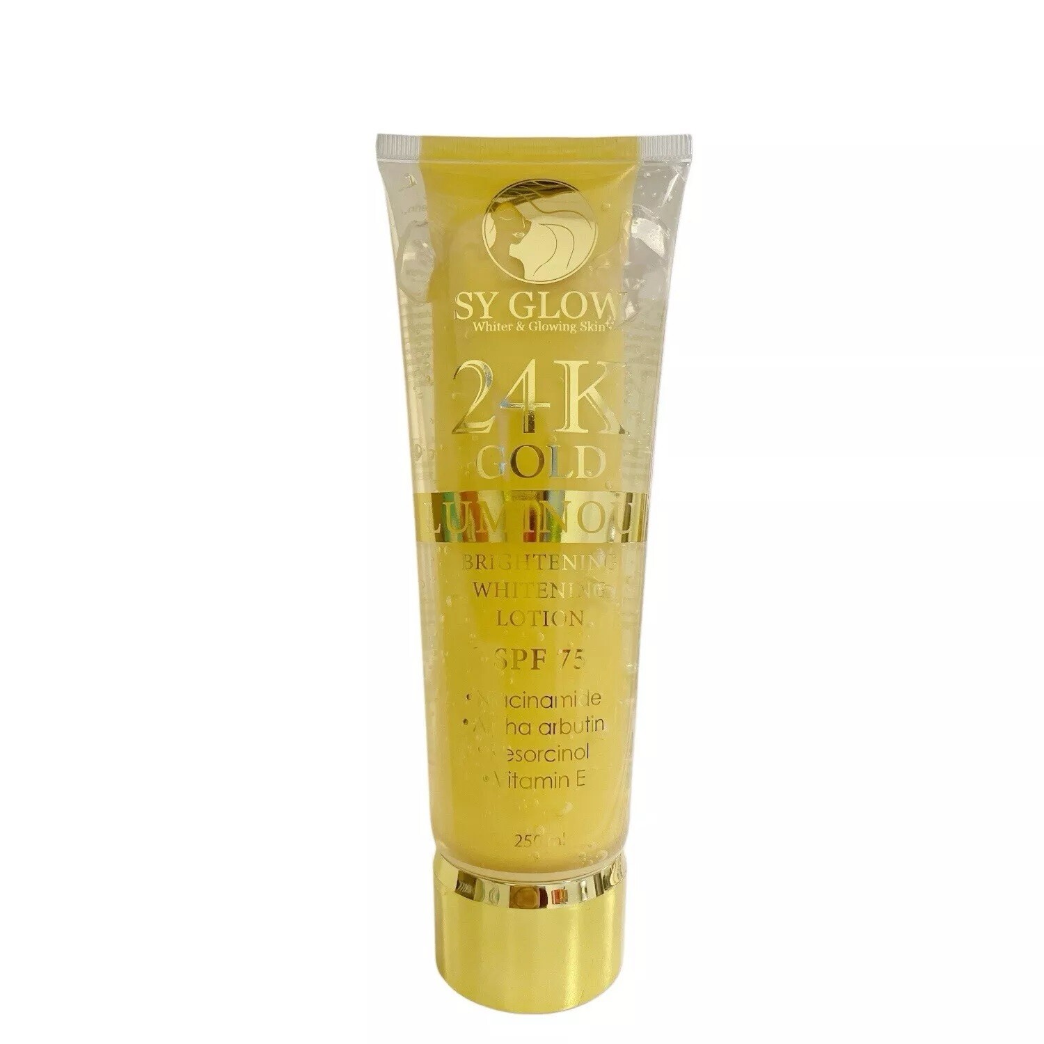 SY GLOW 24K Luminous Brightening Lotion SPF 75 (250ml) – 2 Pack