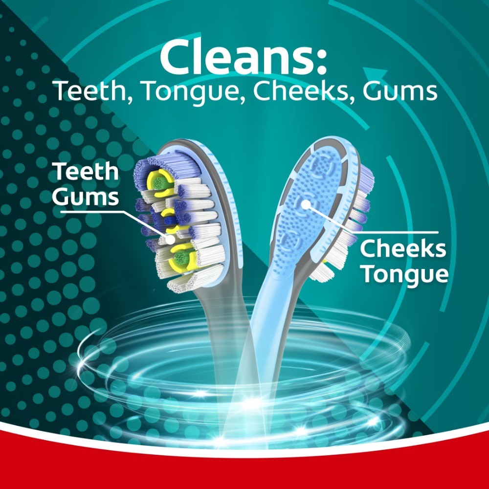 360 Vibrate Deep Clean Battery Powered Electric Toothbrush with Soft Bristles