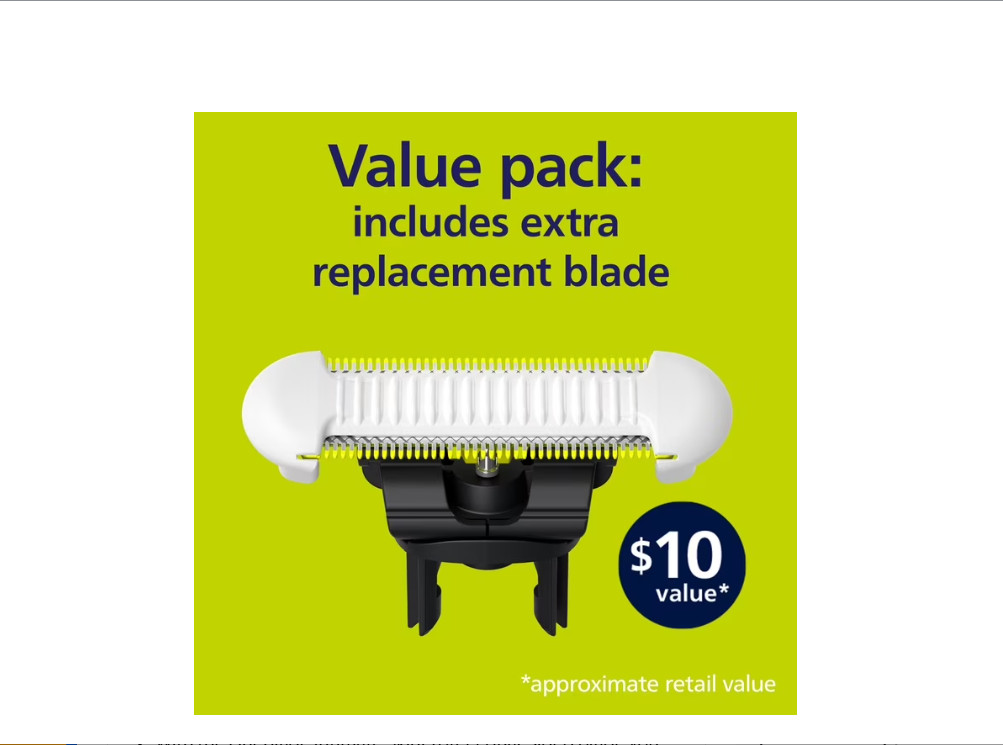 Philips Norelco Oneblade Intimate Pubic Groomer