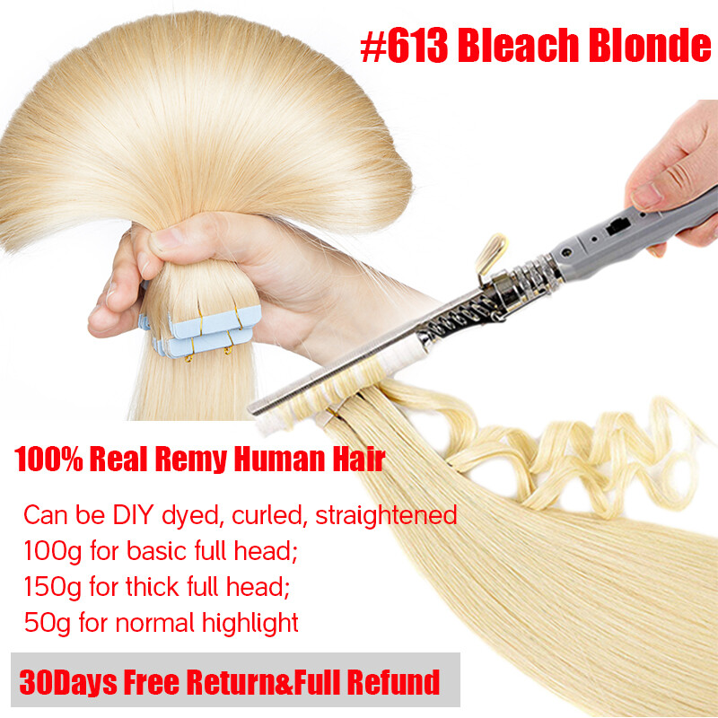 Clearance Tape In 8A 100% Real Remy Human Hair Extensions Skin Weft 200g/80pcs T