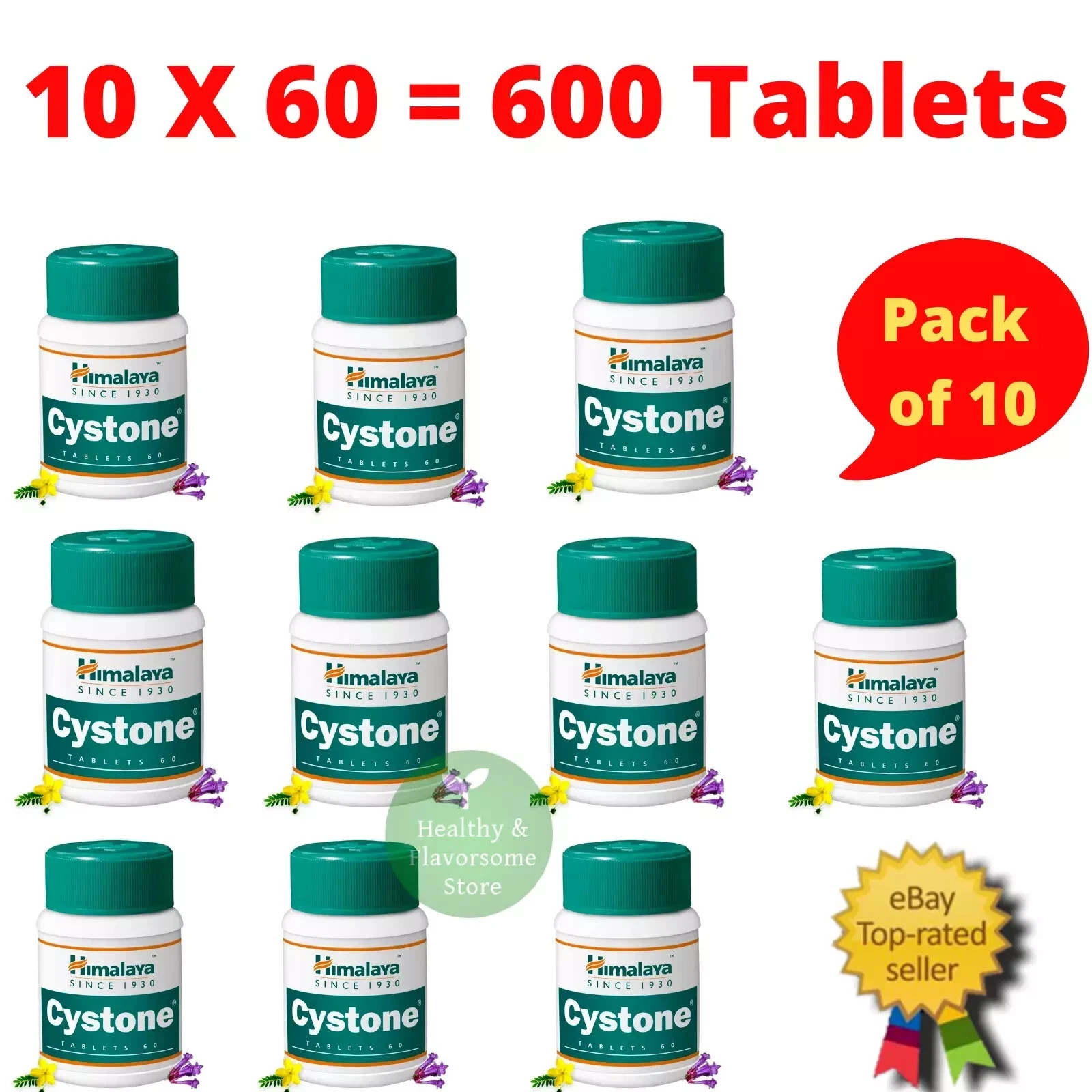10 X Himalaya CYSTONE Tablets 600 Count-BEST PRICE
