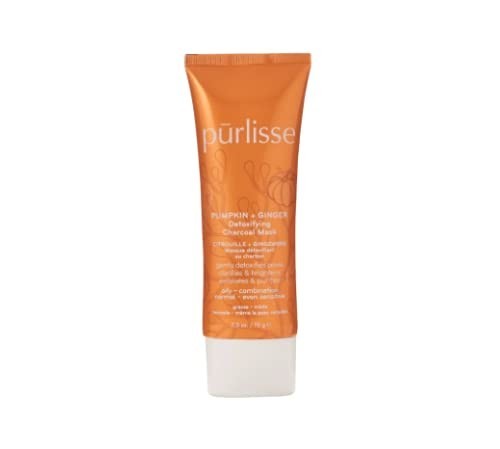 Purlisse Pumpkin & Ginger Detox Charcoal Mask – Brightening, Soothing & Clari…