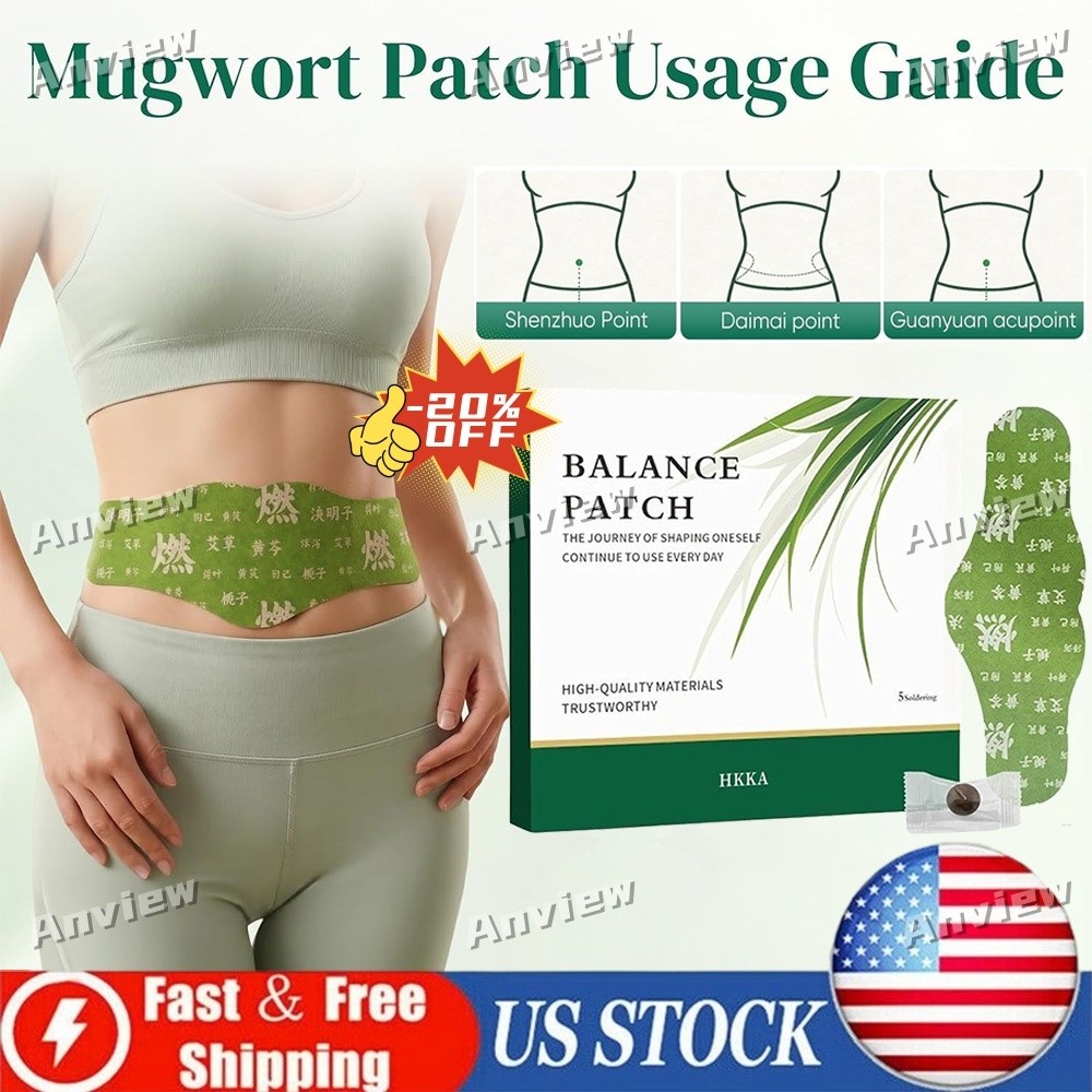 1box/5pcs Herbal Balance Patch,Comfortable Adhesive Design,Easy Topical Use~NEW