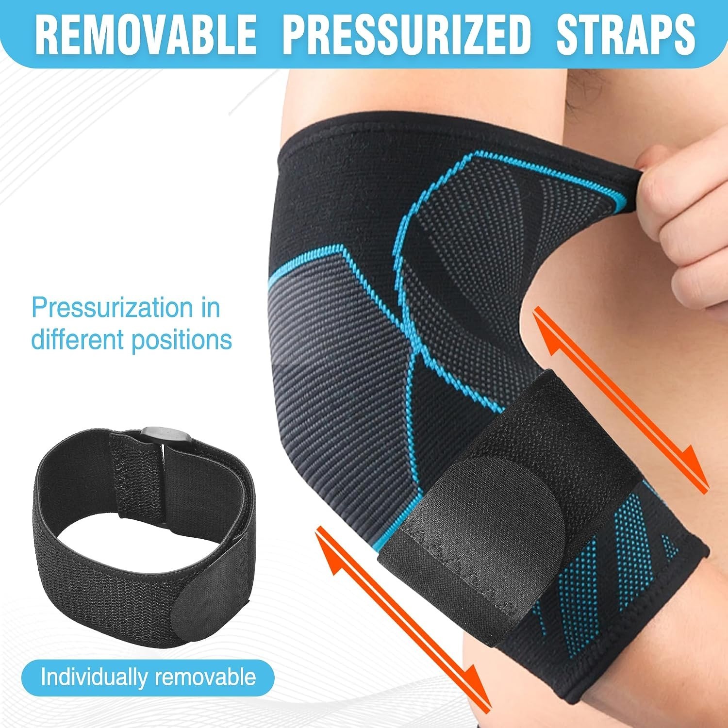 3D Knitted Elbow Compression Sleeve – Medium Size, Perfect for Active Lifestyles