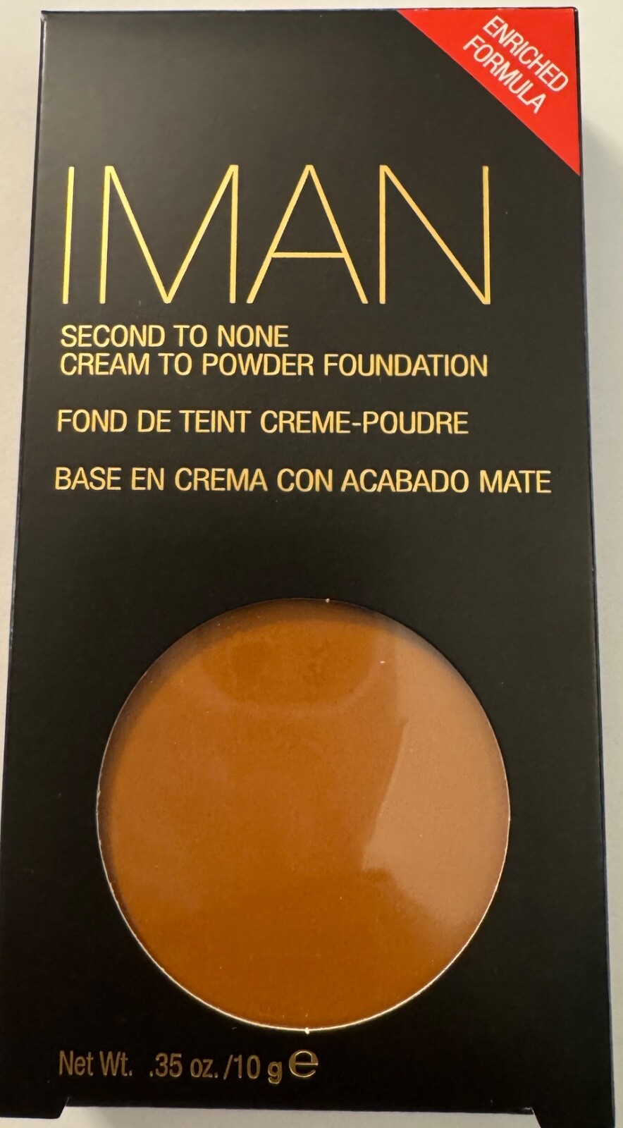 IMAN COSMETICS Second to None Cream To Powder Foundation Shade Clay 2