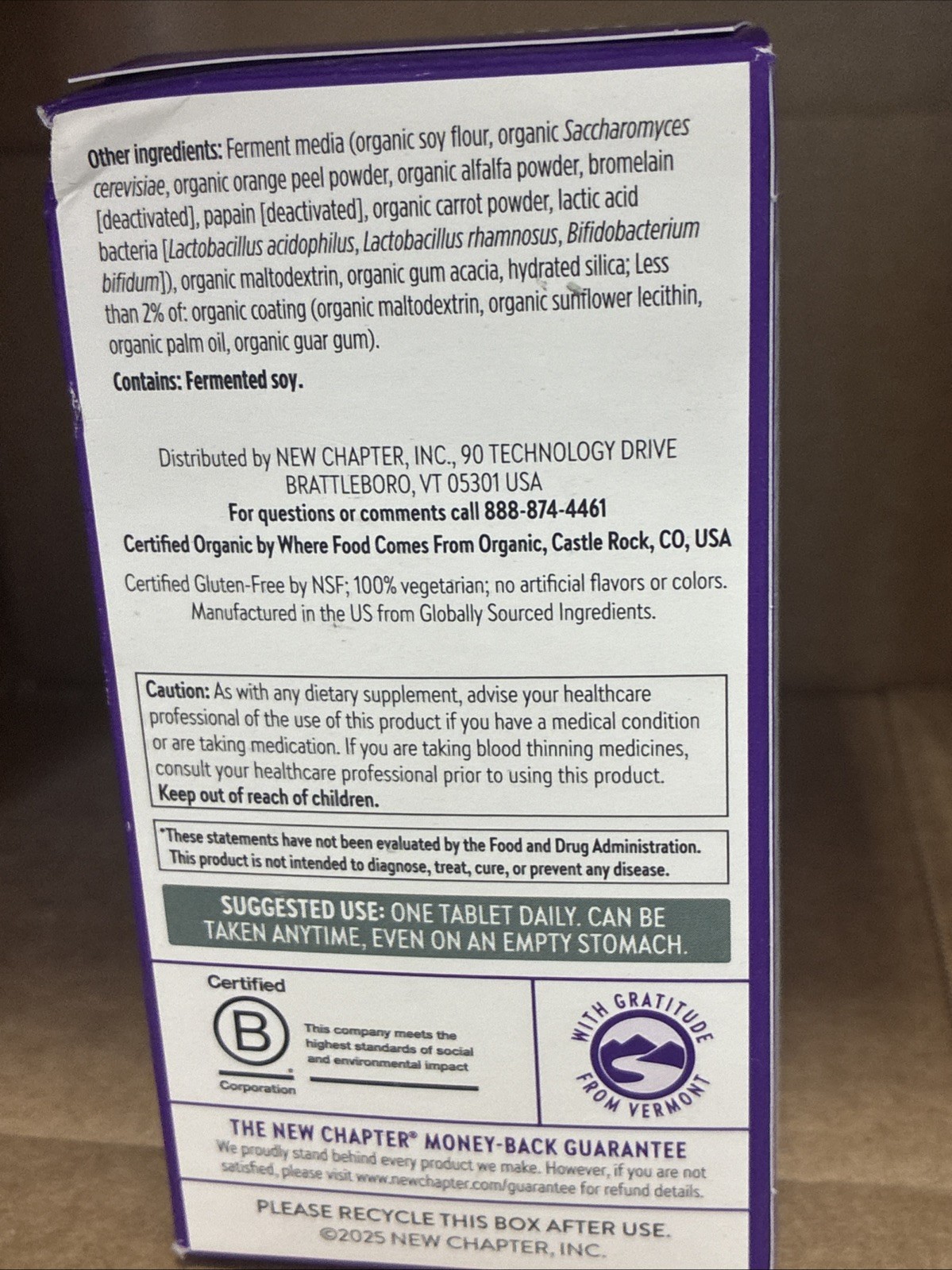 New Chapter Men’s Multivitamin 40 Plus for Energy, Heart, Prostate + Immune 2027