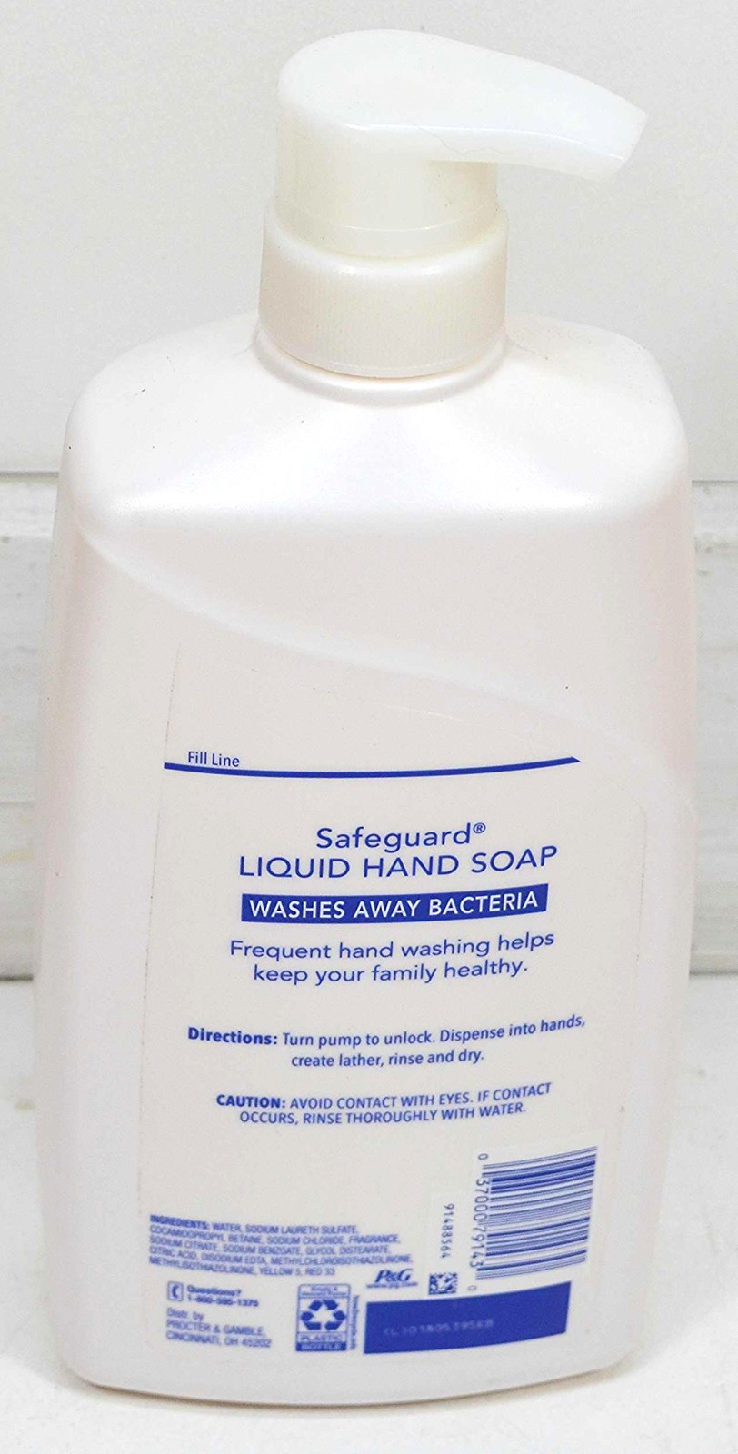 Safeguard Liquid Hand Soap Washes Away Bacteria Fresh Clean Scent 25 Fl. Oz.