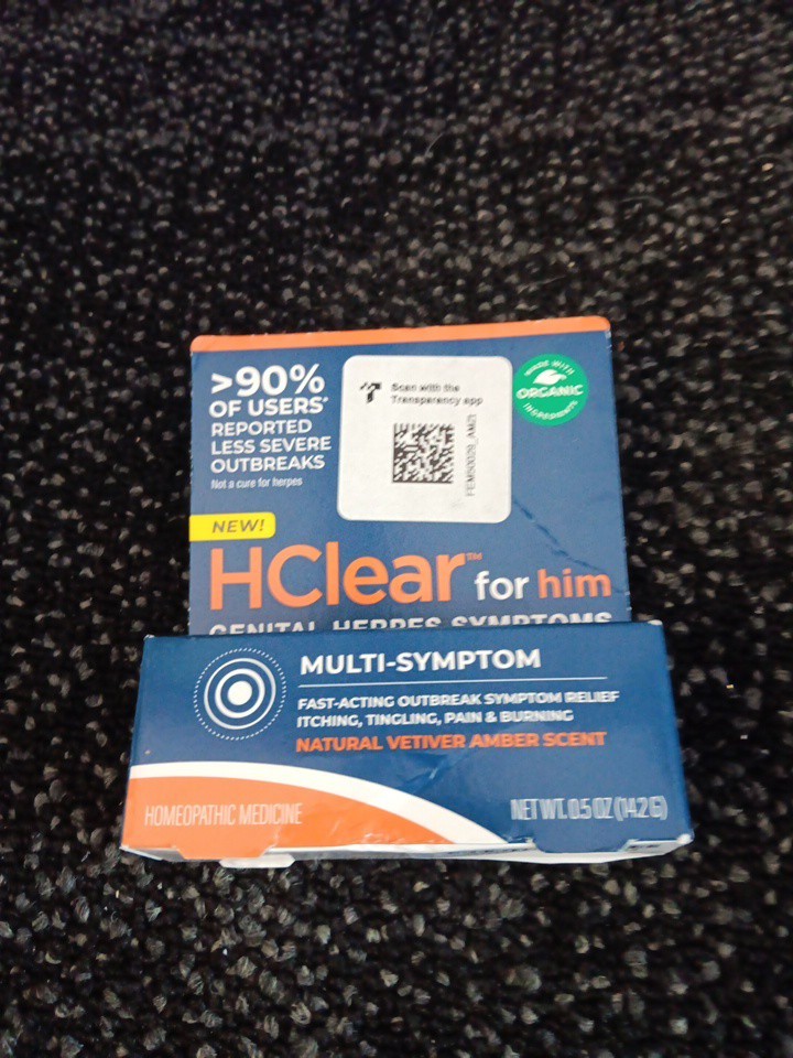 HClear For Him – Genital Herpes Symptom Relief – Exp. 07/2025 NIB Free Shipping