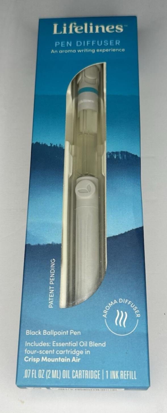 Lifelines Pen Diffuser – Essential Oil Blends – Black Ballpoint Tip – Open Box