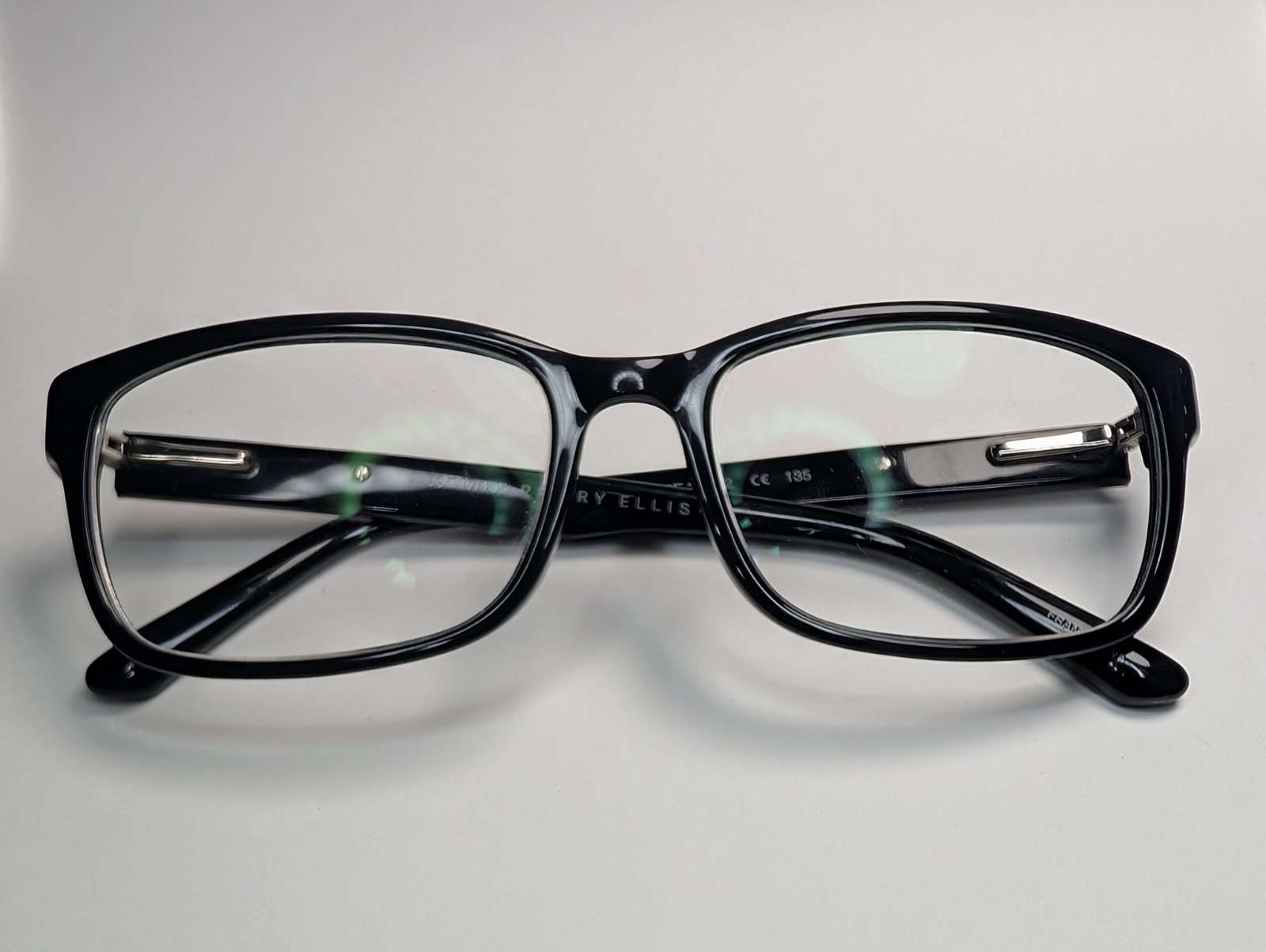 Perry Ellis PE 334-2 Eyeglasses Frame 53-17 Black Plastic Full Rim Rectangular