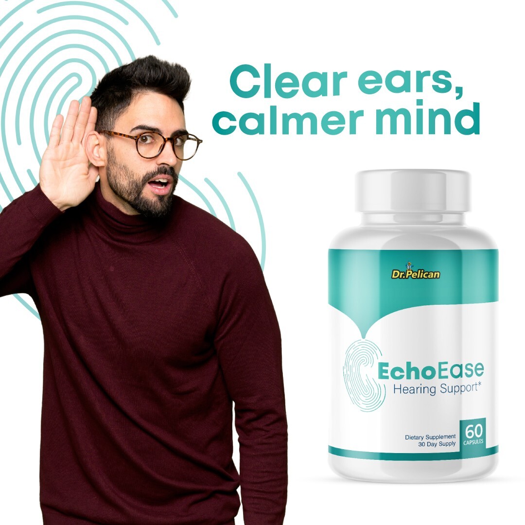 EchoEase- Hearing Support- 3 Bottles- 180 Capsules