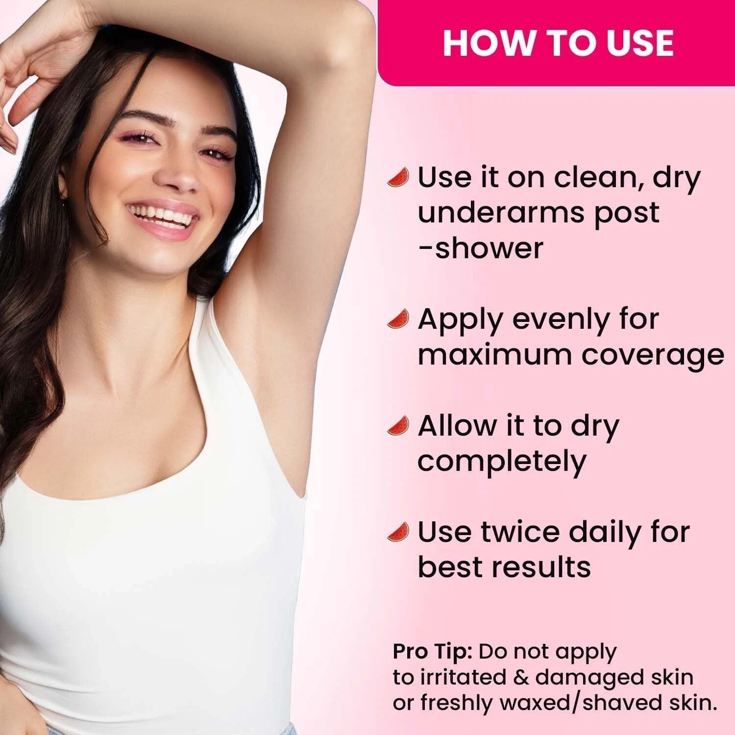 Dot & Key Watermelon Cooling Underarm Roll On, Odour & Sweat Controls 50ml