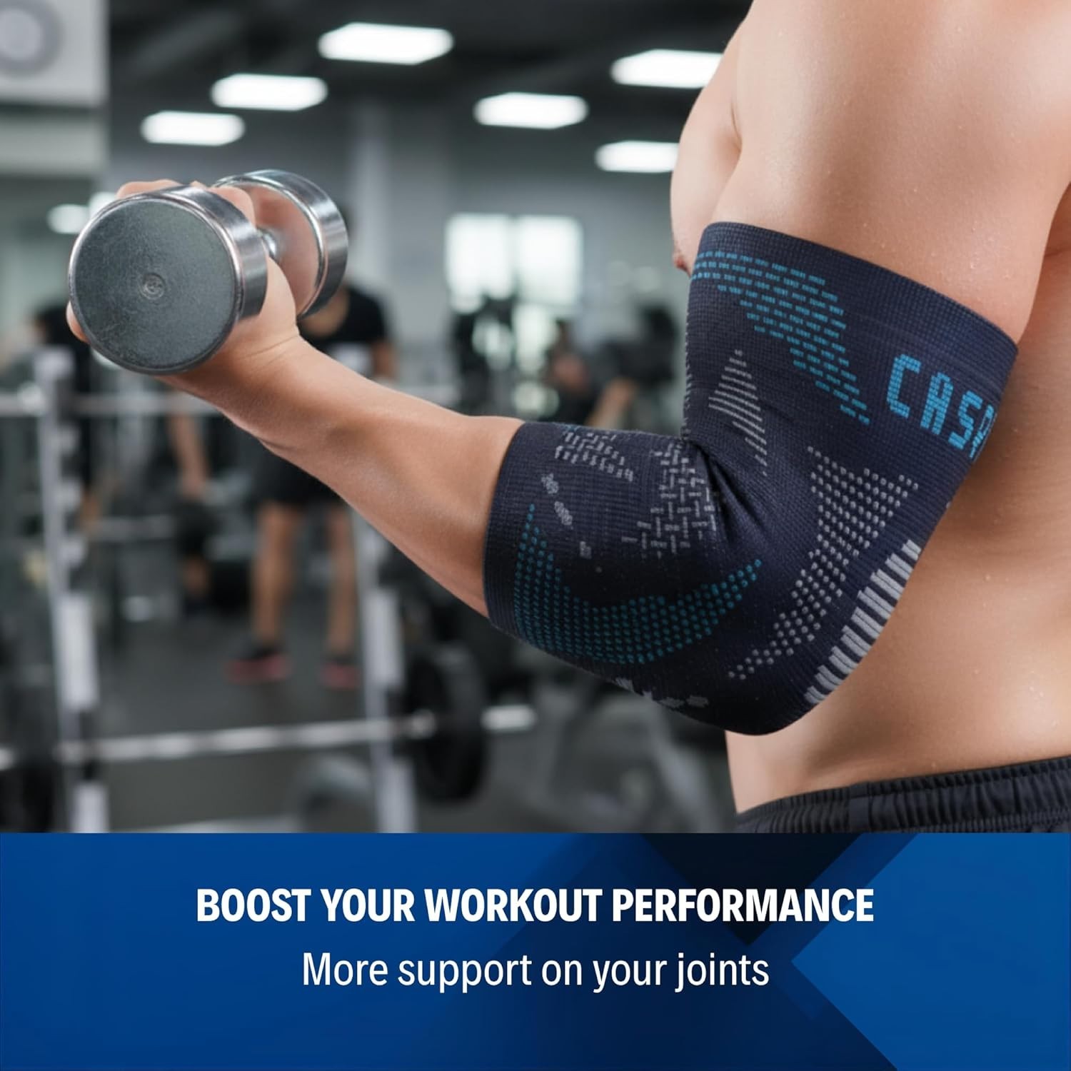 2 Pcs Elbow Brace Compression Support Sleeve Fit Arthritis Tendonitis Joint Pain