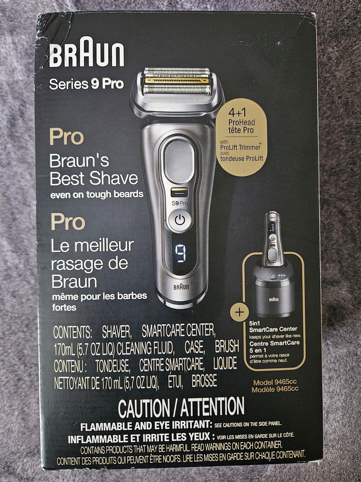Braun Series 9 Pro Electric Foil Shaver with ProLift Model 9465cc