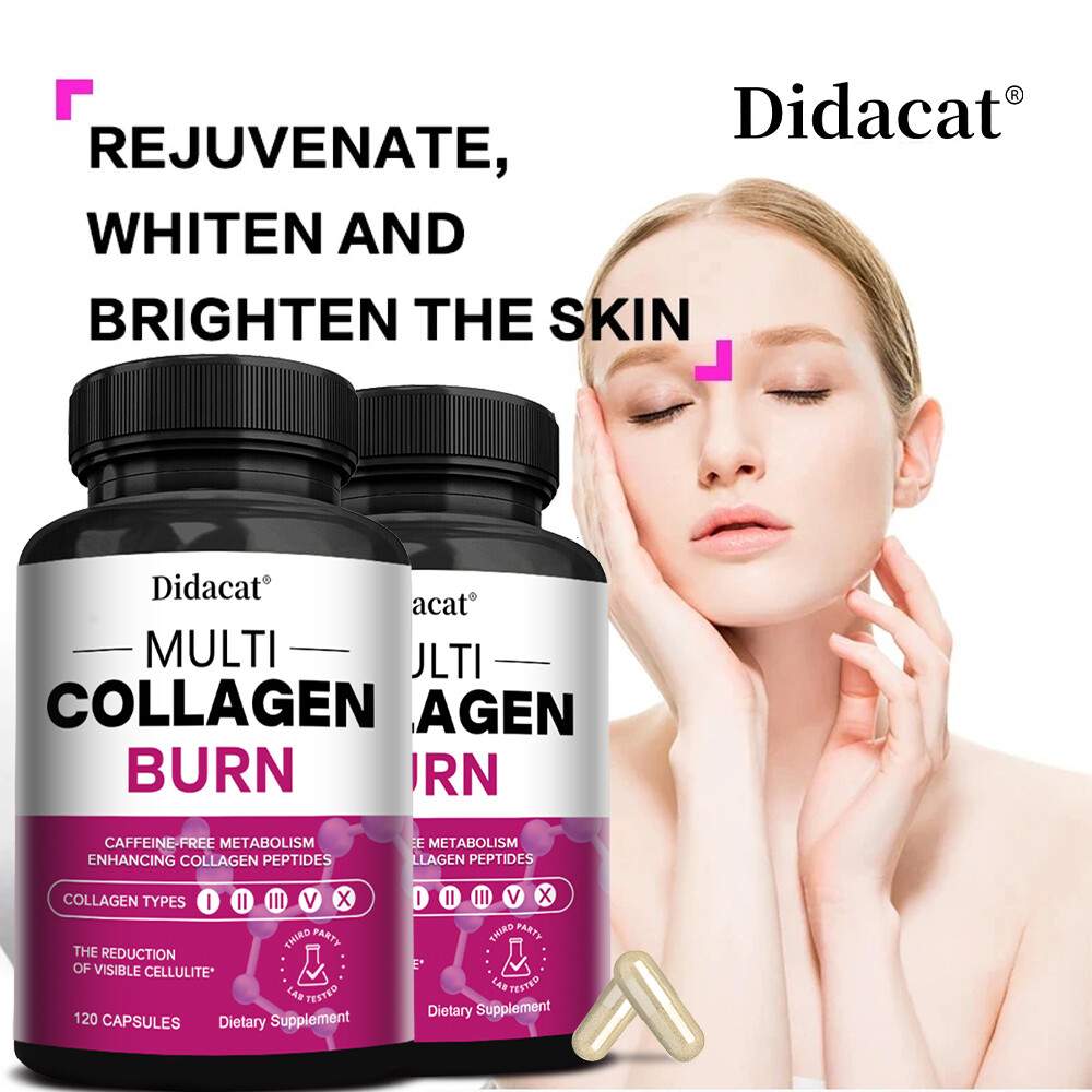 Multi Collagen Burn Capsules for Weight Loss – Hydrolyzed Collagen Peptides