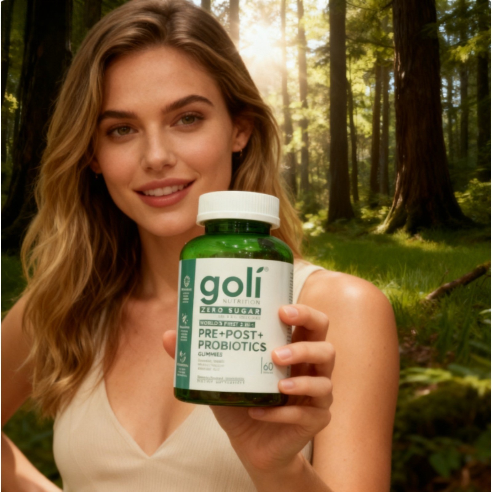 2 BOTTLES—NEW Goli Zero Sugar 3-in-1 PRE+POST+PROBINTICS Gummies – 60Count