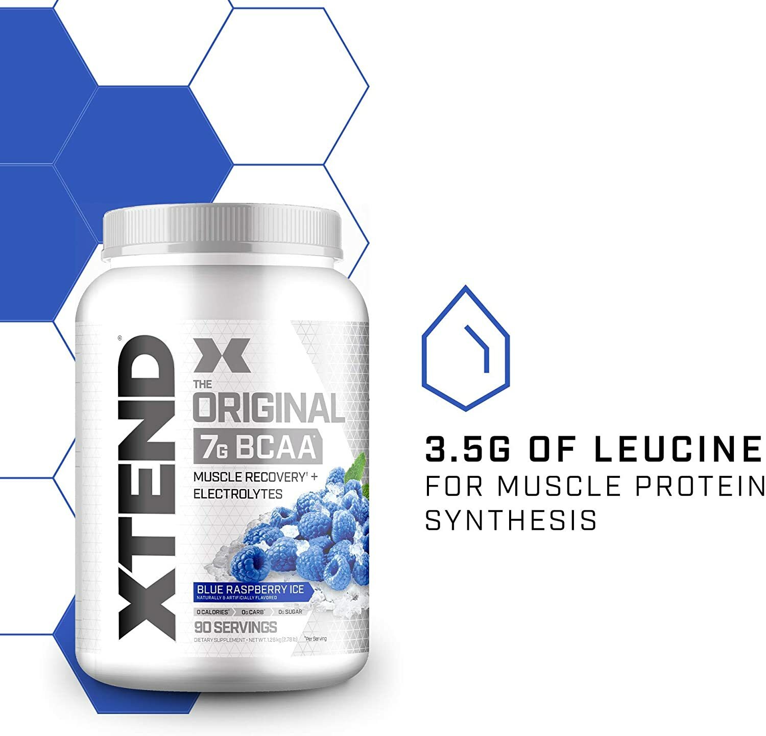 Scivation XTEND Original 7g BCAA | 50 Servings | Blue Raspberry Ice – CLUMPY