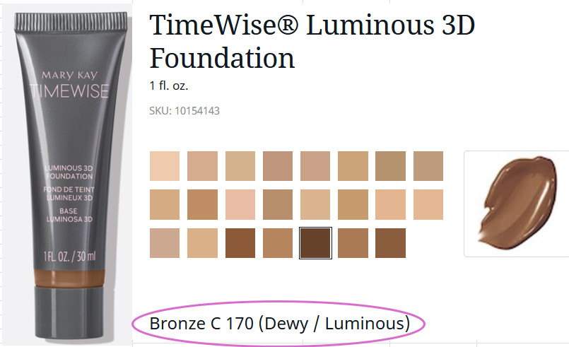 TimeWise Luminous 3D Liquid Foundation- Med. to Full Coverage – 23 Color Choices