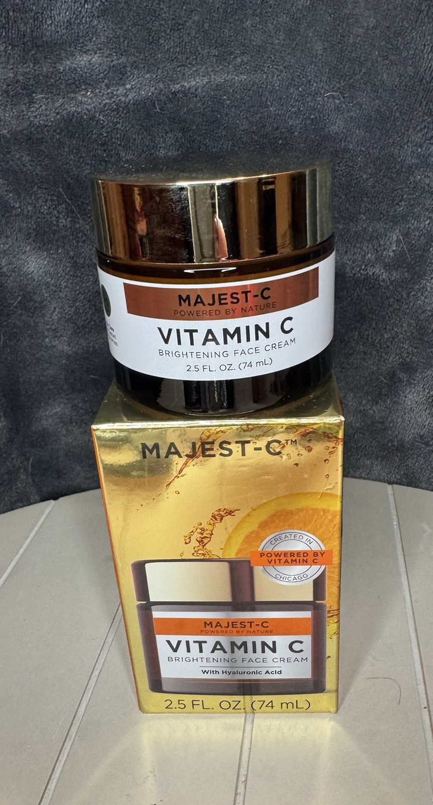 Majest-C Vitamin C Hyaluronic Acid Brightening Face Cream 2.5 fl oz (74 mL)