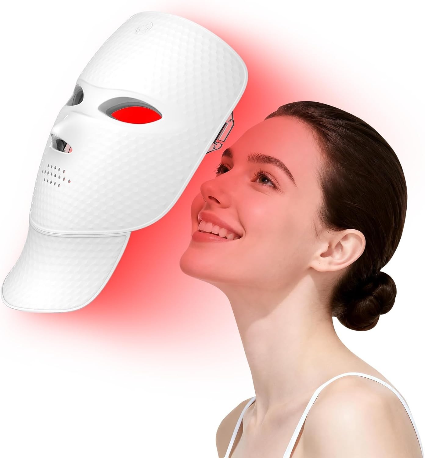 LED Face Mask Light Therapy 7 Color Red Photon Neck Skin Care Device Home Spa