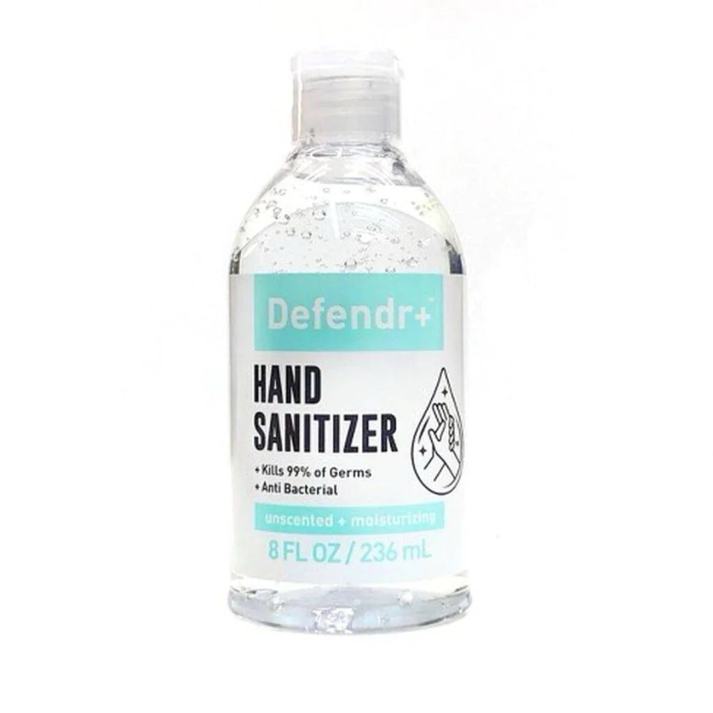 Lot of 5 Defendr+ Unscented Moisturizing Hand Sanitizer 8 fl.oz. each