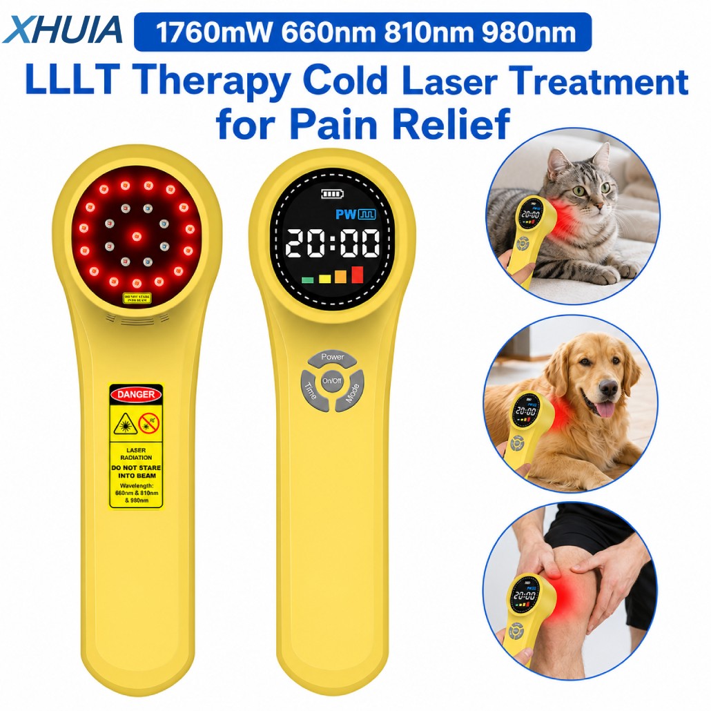 1760mW Pain Relief Laser Therapy Device 660/810 /980nm for Home Vet 24 Diodes