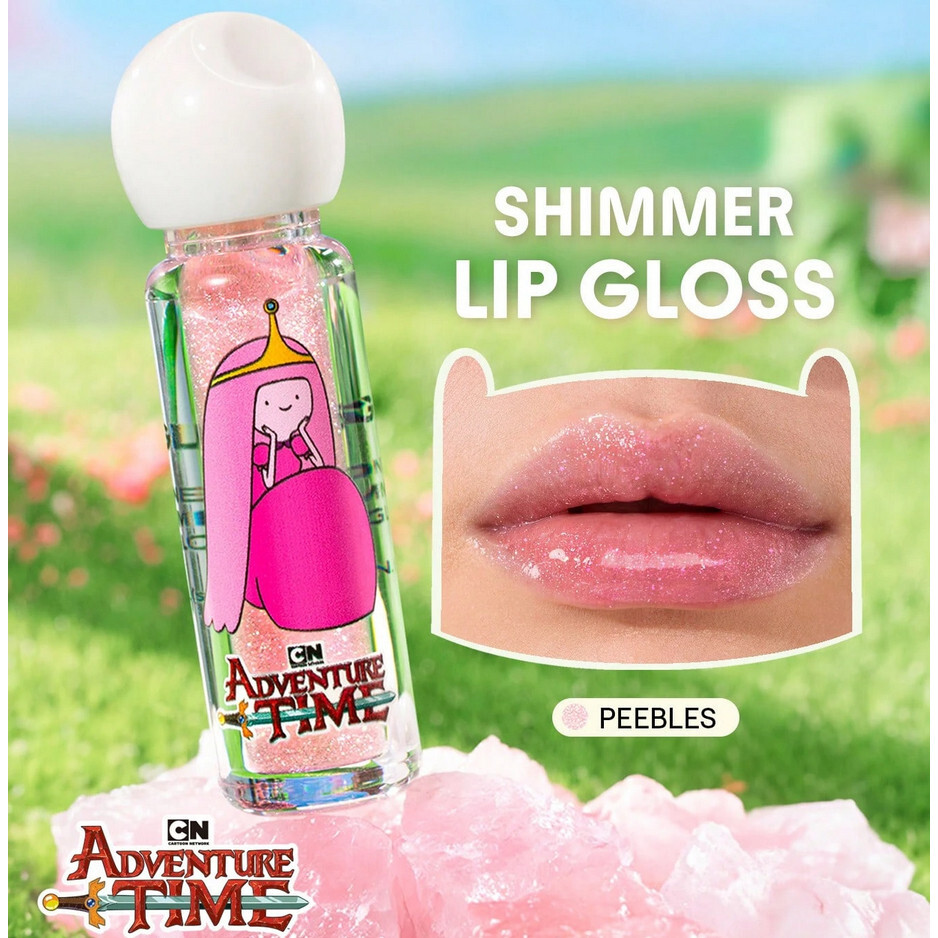 ADVENTURE TIME X CARTOON NETWORK Sheglam HEROES ONLY SHIMMERY LIP GLOSS- PEEBLES