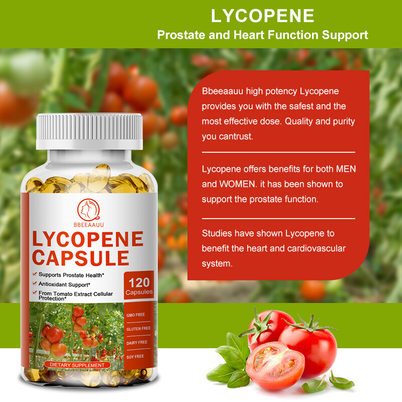 Lycopene Capsules Tomato Extract Complex High Potency For Immune Heart Health