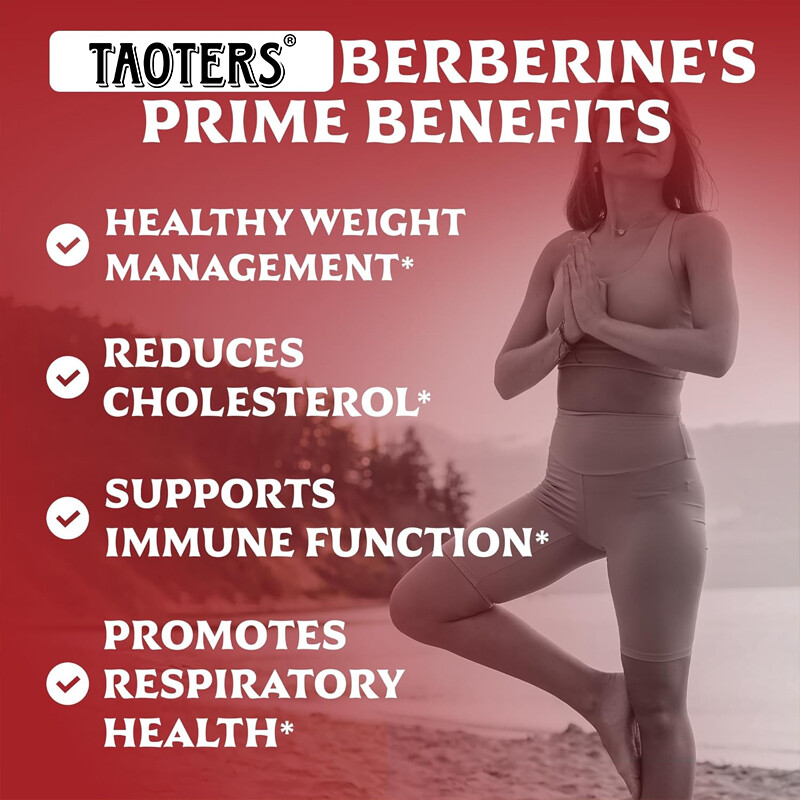 Premium Berberine HCL Extract 300mg, Healthy Cholesterol, Anti-inflammatory