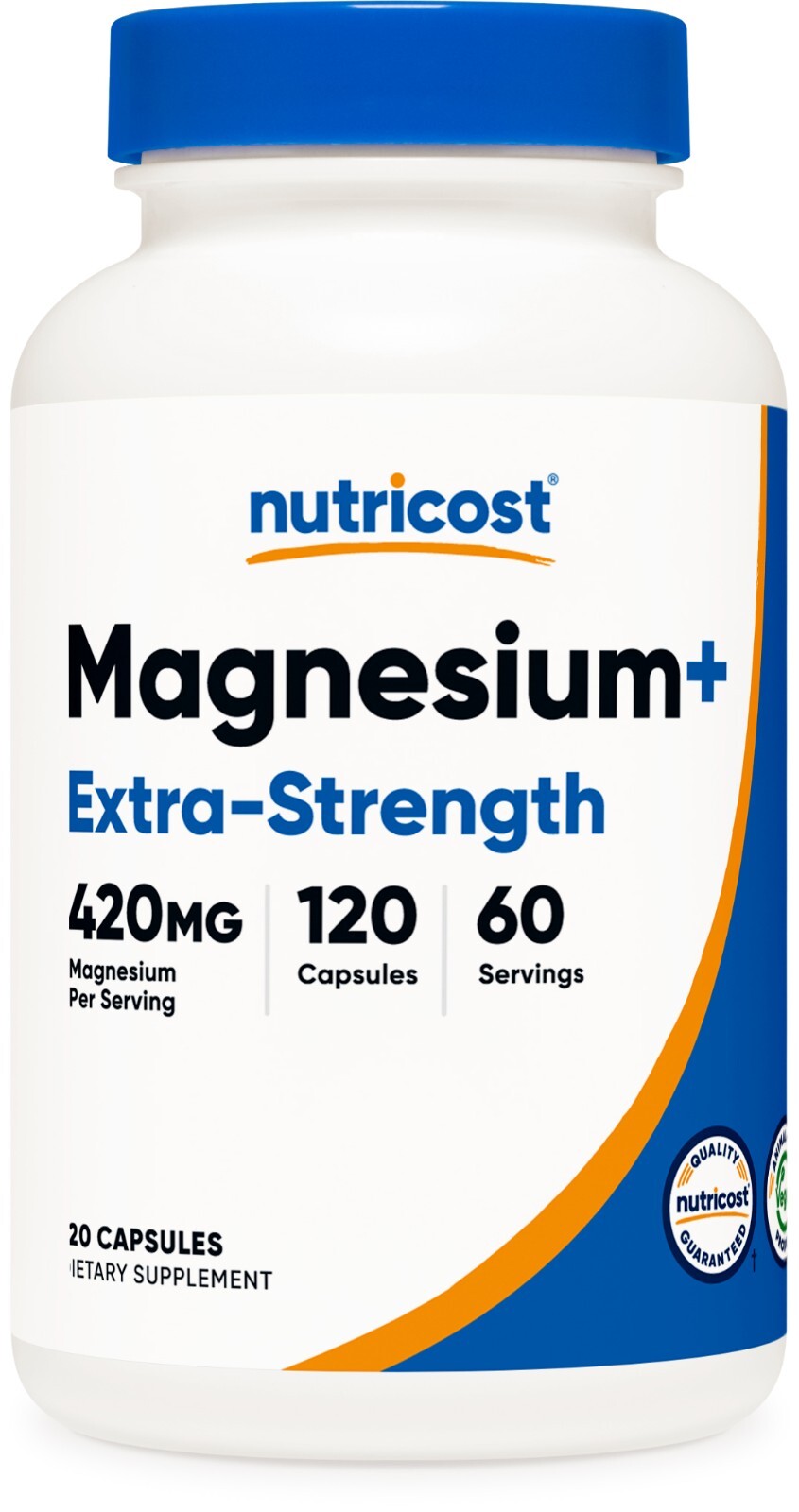 Nutricost Magnesium+ Extra Strength 420mg, 120 Capsules – 60 Servings