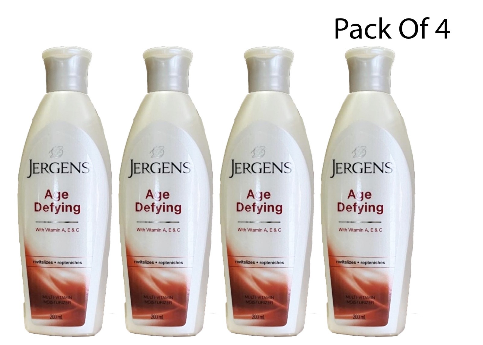Jergens Age Defying Multi Vitamin Moisturizer 200 ml (Pack oF 4) DISCONTINUED