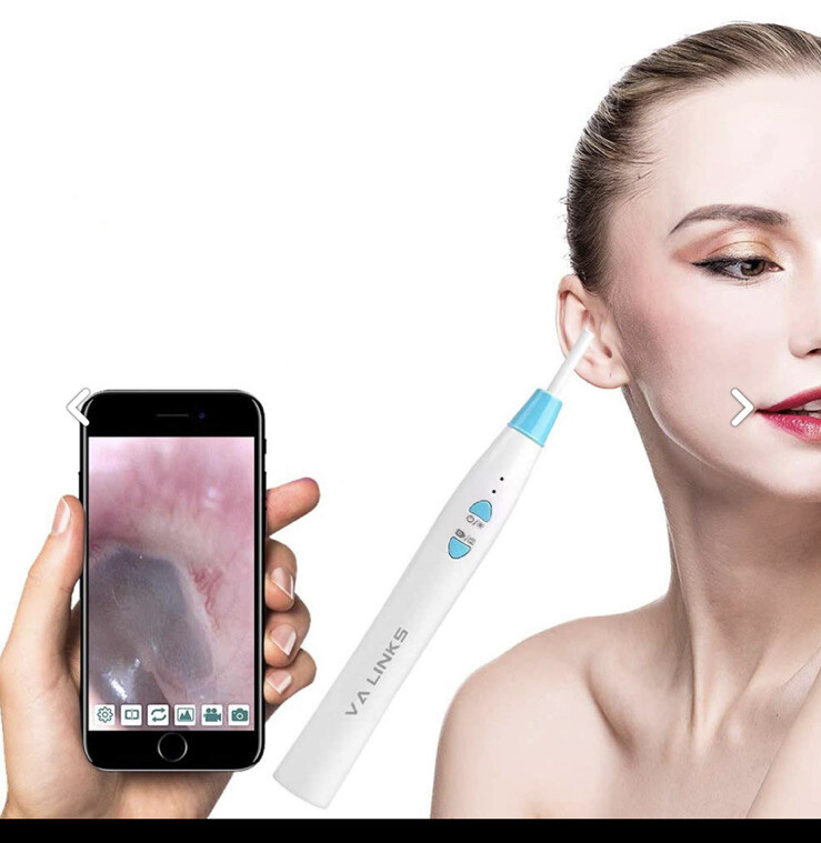 Wireless Ear Wax Remover HD for Ear Endoscope Spoon Pick Cleaning Otoscope temp