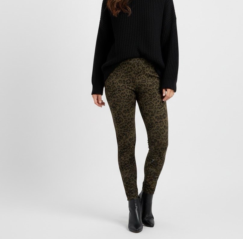 Anthropologie Skinny Pants Stretch Animal Print Women XSmall NEW