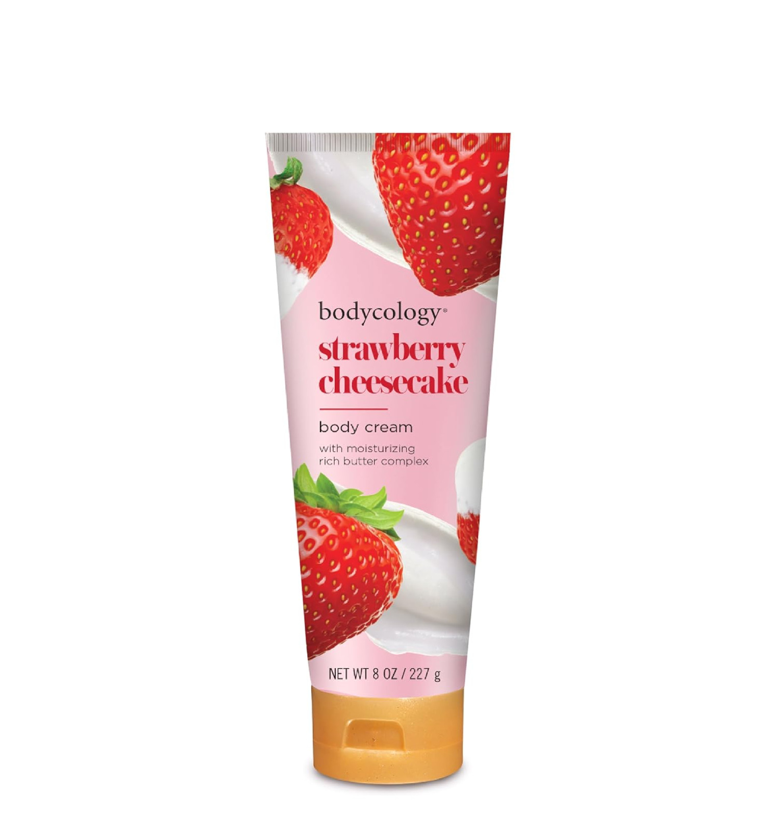Bodycology Shea Butter Body Cream, Strawberry Cheesecake, 8 oz