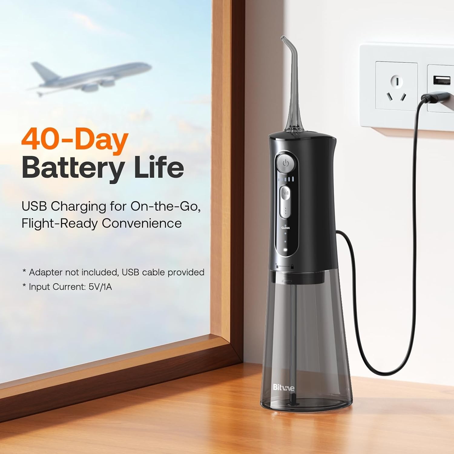 Cordless Water Dental Flosser – 3 Modes & 5 Intensities for Ultimate Oral Care