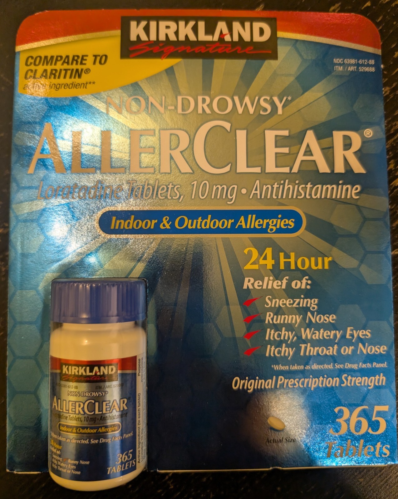 Kirkland Signature Non-Drowsy AllerClear Antihistamine 10mg 365tab (Exp:12/26)