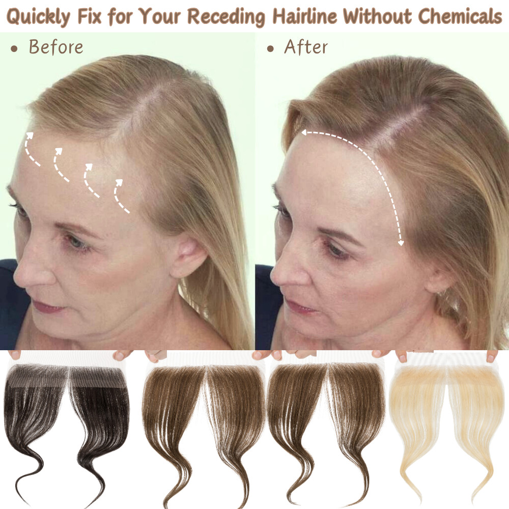 CLEARANCE Women FULL Lace Hairline Topper Toupee Frontal Hairpiece 8A Human Hair