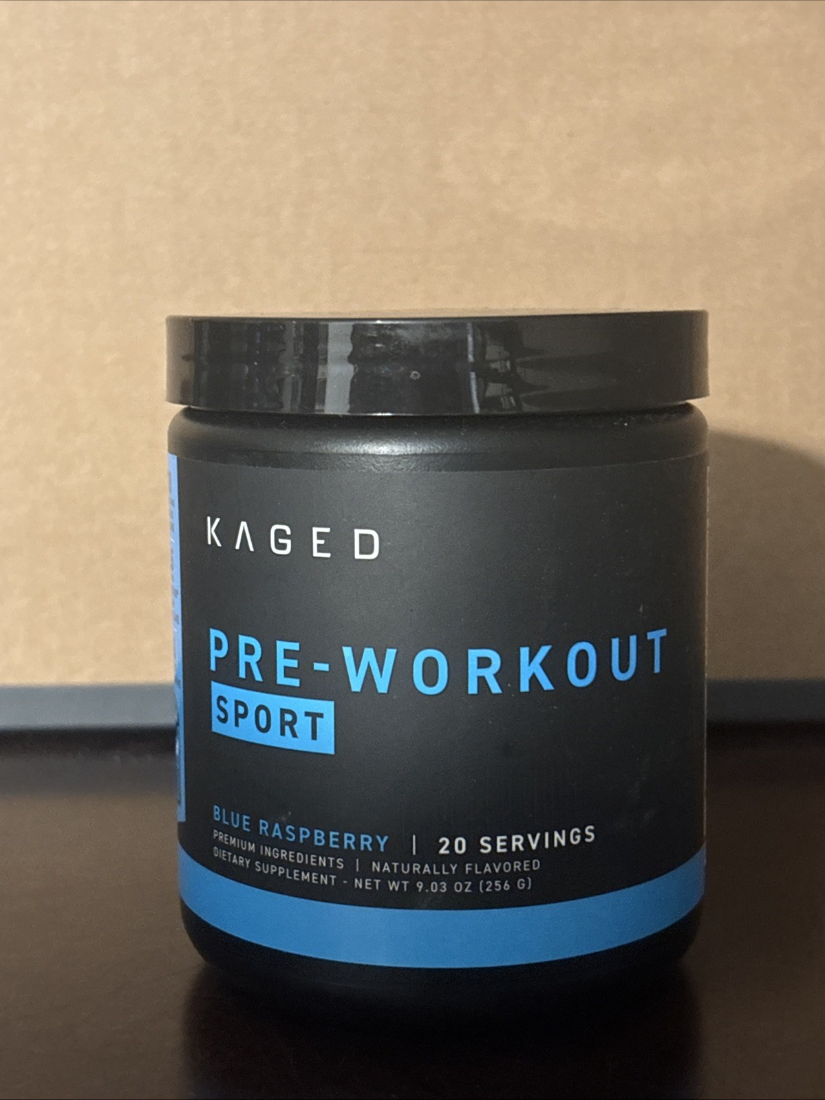 KAGED Pre-Workout, Sport, Blue Raspberry, 9.03 oz (256 g) 20 Servings Exp 10/27