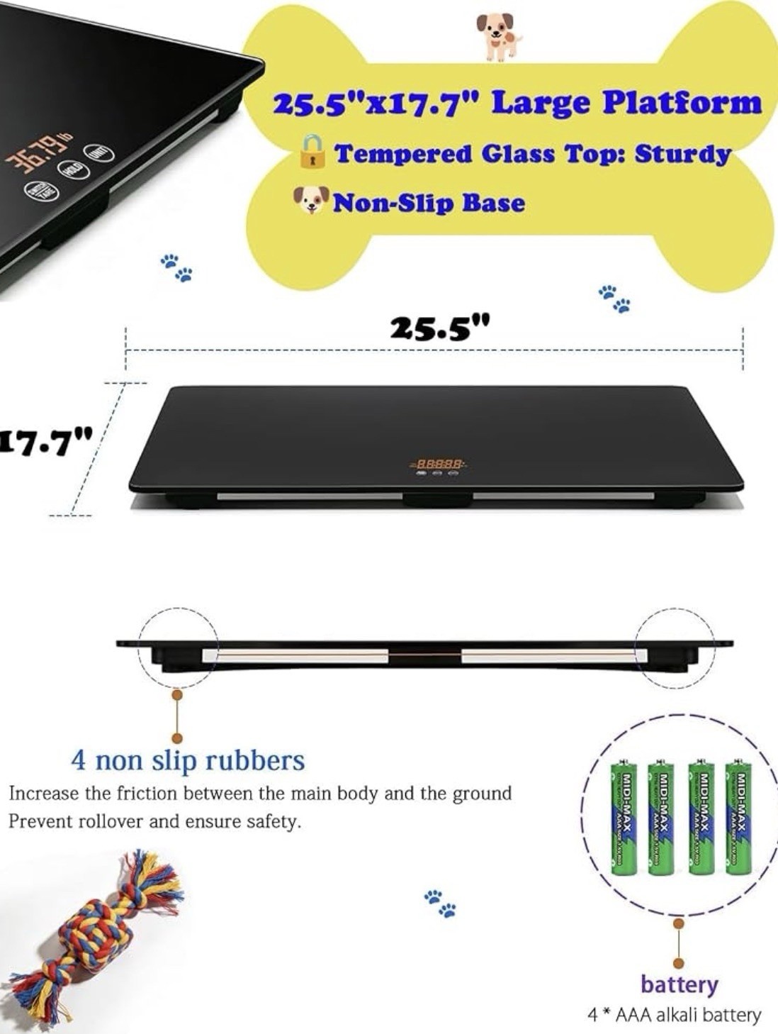 Digital Weighing Scale For Veterinary Care. Dogs, Cats, 220lbs Capacity