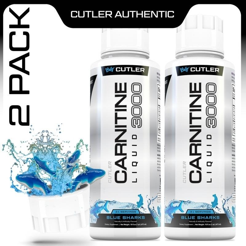 1 pack Cutler Nutrition Carnitine 3000 Liquid Supplement for Energy Recovery