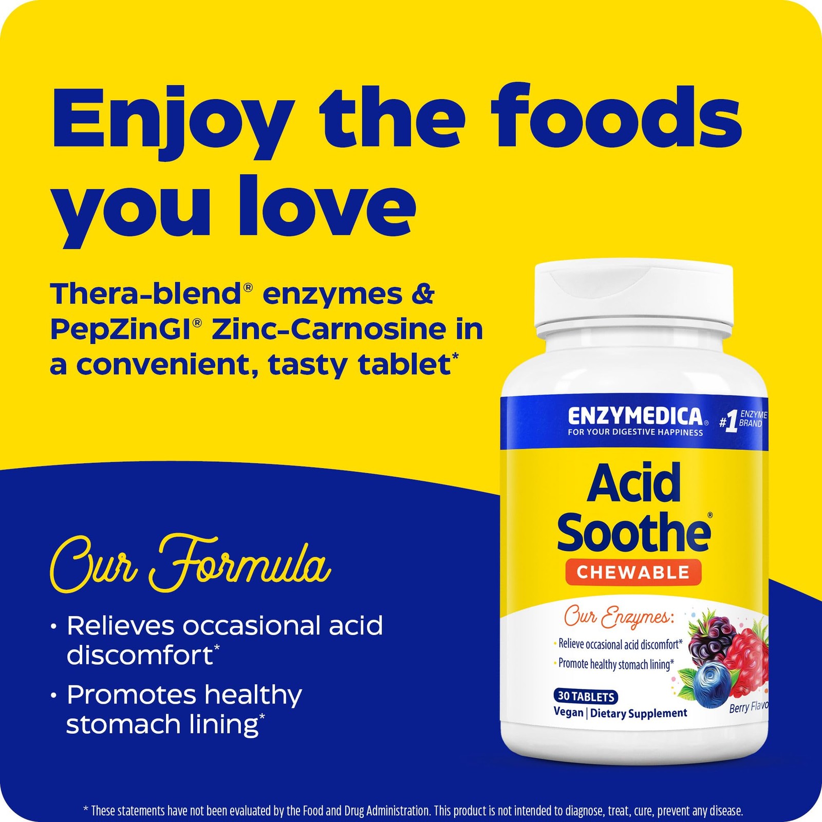 – Chewable Acid Soothe, Supports the Relief of Occasional Heartburn + Indiges…
